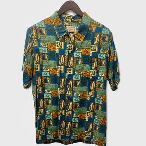 Local designer 100% Rayon festival/party shirt